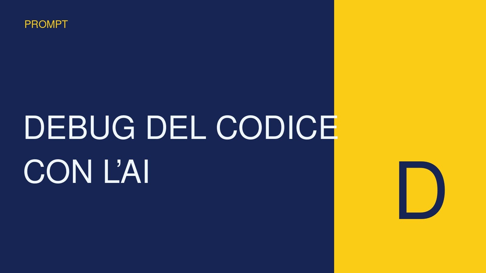 Copertina concettuale ad alto impatto per Debug del codice