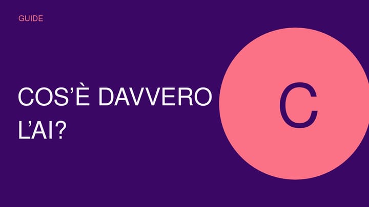 Copertina concettuale ad alto impatto per Cos’è davvero l’intelligenza artificiale? Spiegata senza tecnicismi